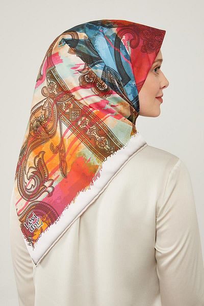 Levidor Μπεζ Μπατίκ Ethnic εμπριμέ κασκόλ Twill