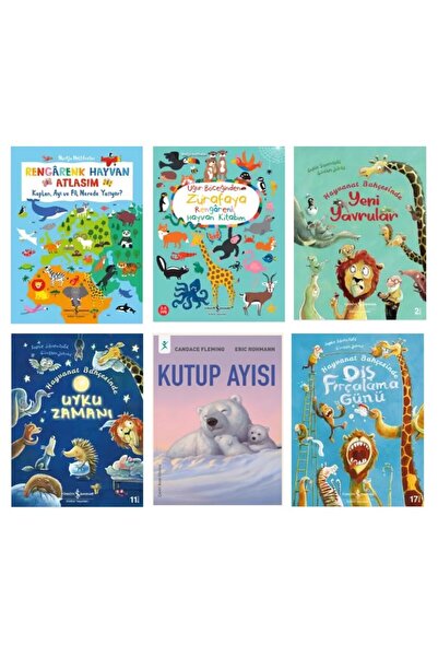 TÜRKİYE İŞ BANKASI KÜLTÜR YAYINLARI Rengarenk Hayvan Atlasım - Hayvan Kitabım...
