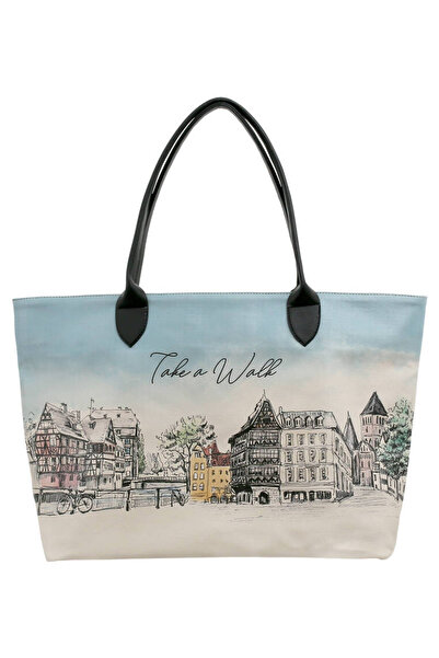 Dogo حقيبة كتف نسائية من الجلد النباتي متعددة الألوان - تصميم Take A Walk