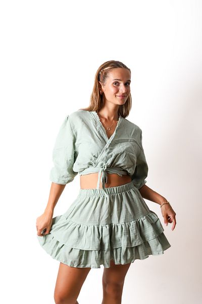 Botex Σετ φούστα και τοπ Muslin Crop