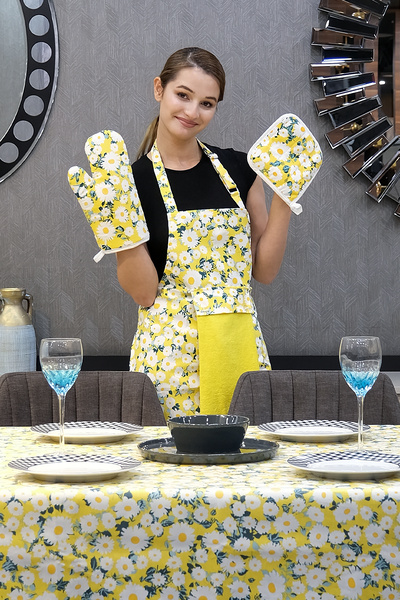 sevilya Față de masă Tulipa și curea de reglare Set șorț de bucătărie Modele ...