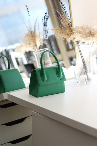Moom Bag Γυναικεία πράσινη τσάντα χειρός & ώμου με μονή λαβή