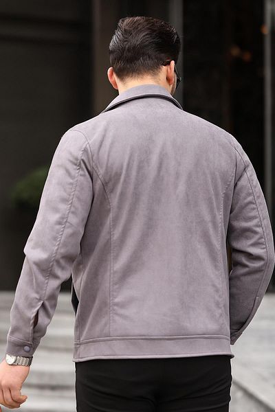 Delpino Εποχιακό ανδρικό σουέτ μπουφάν