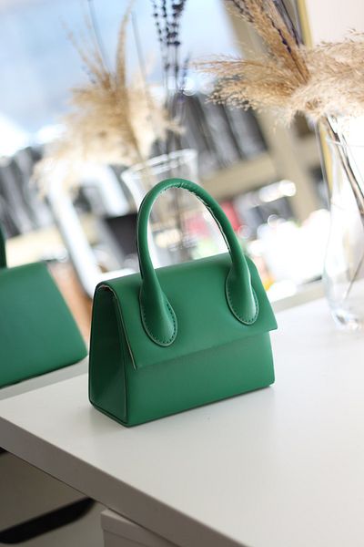 Moom Bag Γυναικεία πράσινη τσάντα χειρός & ώμου με μονή λαβή