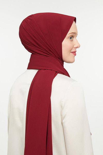 Levidor Burgundy Plain Medina Silk Shawl
