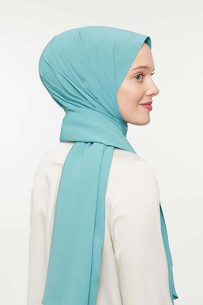 Levidor Green Plain Medina Silk Shawl