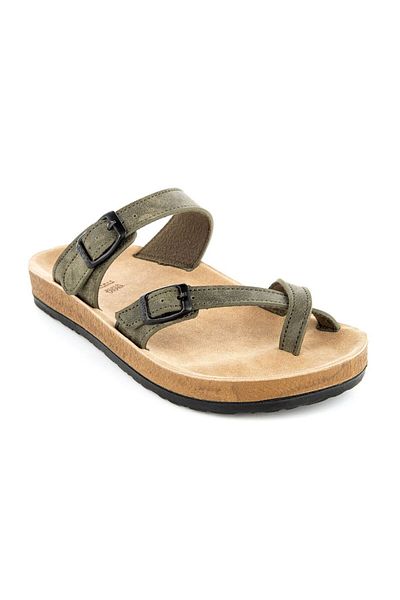 Muya Anny Khaki Colored Anatomical Women's Slippers