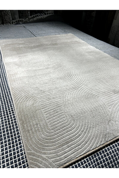 Merinos Rölyef Joy Kaymaz Taban Kesme Halı Bej