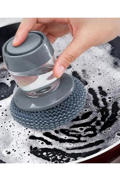 miray home Svrm Dish Brush Wire Sponge with Detergent Tank