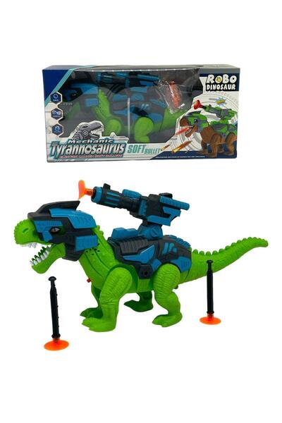 Shem Mechanic Tyrann osaurus Dinazor Robot vantuz dart Atan Sesli Işıklı  Oyucak