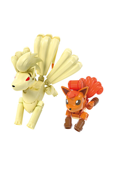 Pokemon مجموعة ألعاب بناء شخصيات الحركة، مجموعة Vulpix Evolution مع 145 قطعة وNinetales، 2 Characte قابلة للوضع