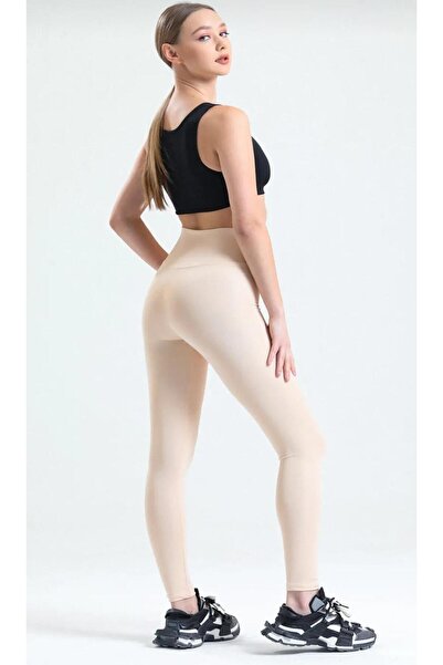 VOGSİNG Bež ronilačke Visok struk kvalitetne tajice