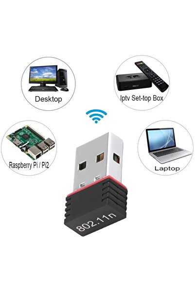 berdeser 2024 Yeni Usb Wifi Adaptörü 802.11n Anten 300 Mbps Usb