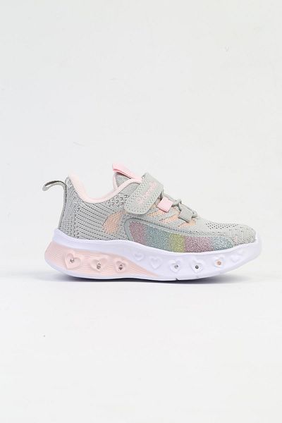 Benetton Gray Lighted Children's Sneakers - BNI-10124