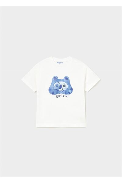 MAYORAL تيشيرت بيبي بوي قصير الأكمام أبيض 1025