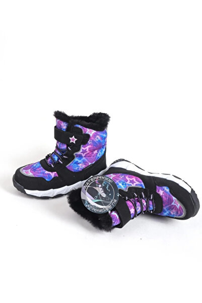 Prego Windif İçi Kürklü Hafif Taban Cırtlı Watherproof Çocuk Kar Bot MOR