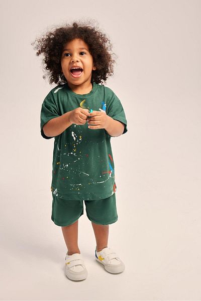 LUESS Boy's 100% Cotton Oversize Set