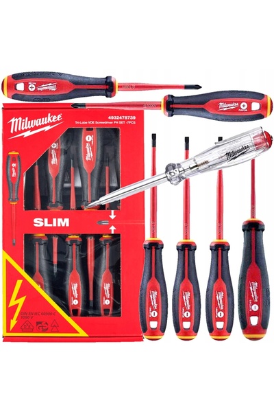 Milwaukee T4932478739 Trı-lobe Vde Tornavida Ph Set 7 Parça