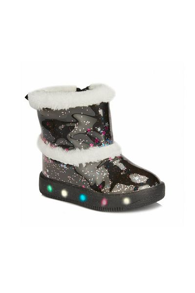 Vicco Comet Girl's Zipper Boots ΜΑΥΡΟ