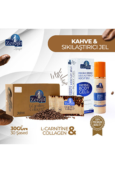 Zerofit Kolajen & L'carnitine Ekstrat 30 Şase Form Kahve 150 Gr. Detoks & Sıkılaştırıcı Jel