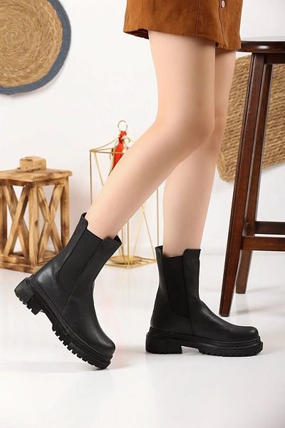 Prego Windif Thermo Αντιολισθητική Σόλα Rubber Snap Daily Γυναικείες Μπότες ΜΑΥΡΟ
