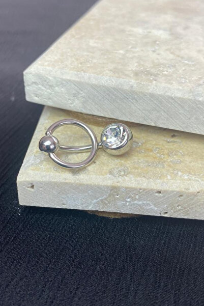 Jaida Moda Kadın Zirkon Taşlı Halka Göbek Piercing