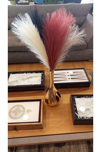 T.Concept Decorative Artificial Feather Flower 50 cm Syah 665
