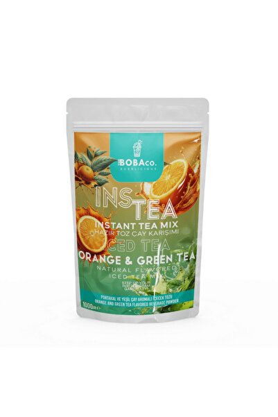 TheBobaCo. Bubblicious Instea Green Tea & Orange - Yeşil Çay & Portakal Aromalı Soğuk Çay Karışımı
