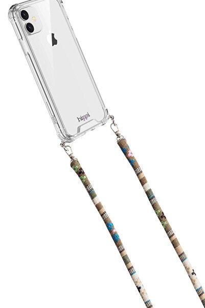 Hippi حزام هاتف من القماش برباط بيرش ملون بطول 110 سم متوافق مع جميع الهواتف ...