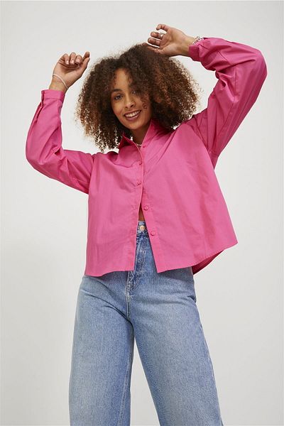 Jack & Jones Women's Relaxed Fit Long Sleeve Shirt - Mission