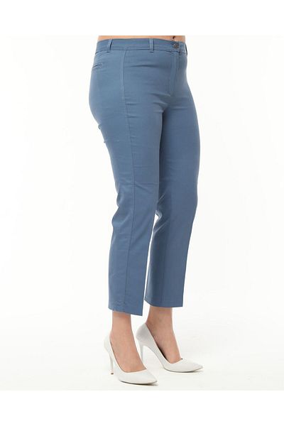 Paşalı FACE COTTON IN THE FACE CANVAS ANKLE-LENGTH LYcra PANT
