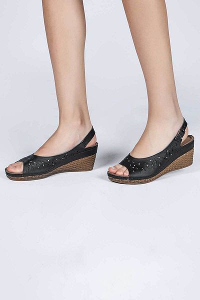 Jump 14778 Black Women's Daily Sandals