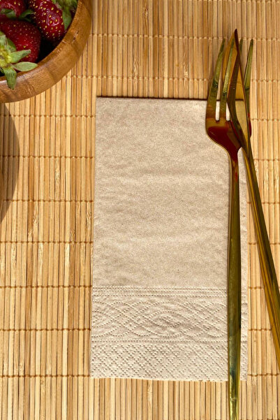 loyderlena 20'li Kraft Kahverengi Sunum Peçetesi 33x33 Cm