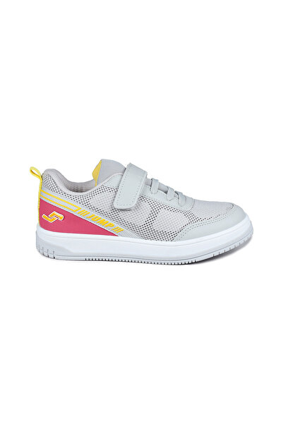 Jump 28128 Velcro Gri - Tenisi fucsia pentru fete