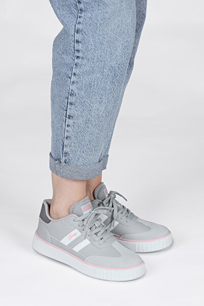 Jump 28146 Gray - Pink Women's Sneaker Casual Sneakers