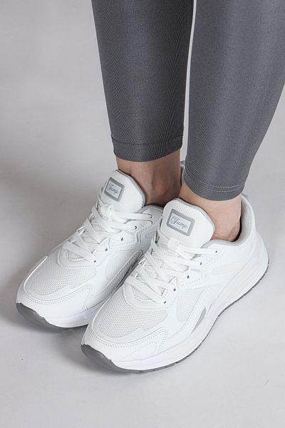 Jump 28099 Λευκά Γυναικεία Αθλητικά Παπούτσια Casual Αθλητικά Παπούτσια