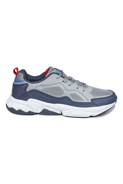 Jump 24712 Light Gray - Navy Blue Men's Sneaker Casual Sneakers
