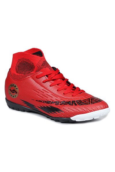 Jump 28366 Red Astroturf Football Boots with Socks