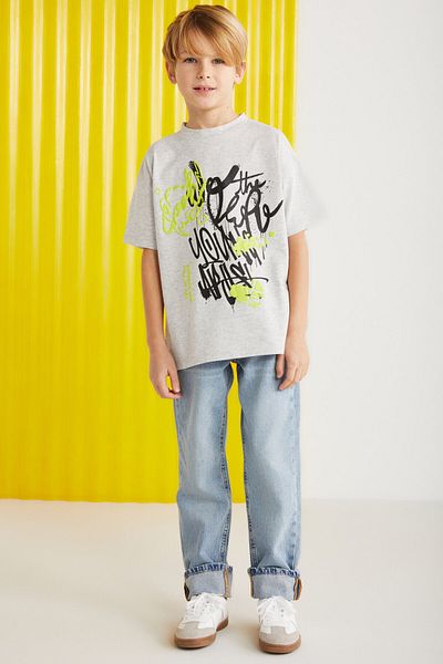 GRIMELANGE Jery Boy 100% Cotton Printed Short Sleeve Grimelange T-shirt