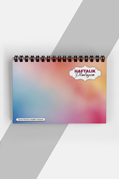 markcat مخطط أسبوعي بتصميم ملون - جدول أعمال غير مؤرخ (A5) دفتر تخطيط غير مؤقت