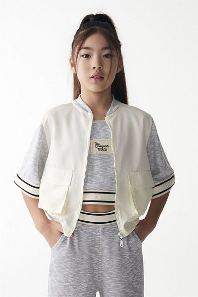 nk kids Jachetă Superstar Albastru Ecru 36302