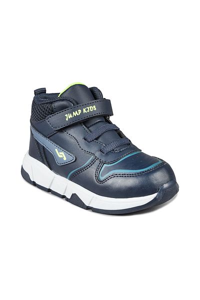 Jump 27824 Velcro High Top Navy Blue - Blue Unisex Kids Sneakers Casual Sneakers