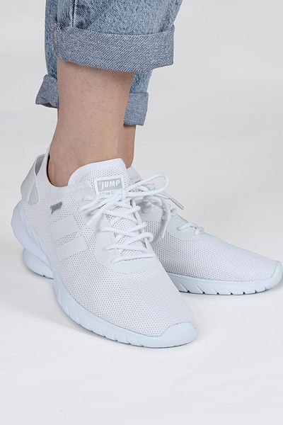 Jump 24853 White - Silver Color Women's Sneaker Casual Sneakers