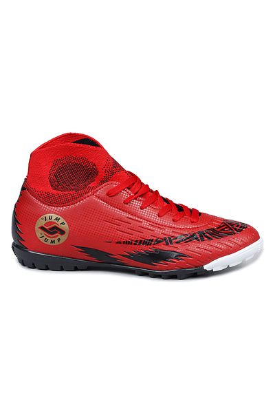 Jump 28366 Red Astroturf Football Boots with Socks