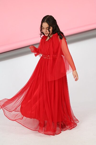 Asortix Children's Evening Dress - Evening Dress - Graduation Dress - Sequin - 9 Years - 10 Years - 11 Years - 12 Years - 13 Years