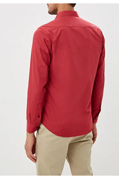 carwin Erkek Kırmızı Slim Fit Gömlek