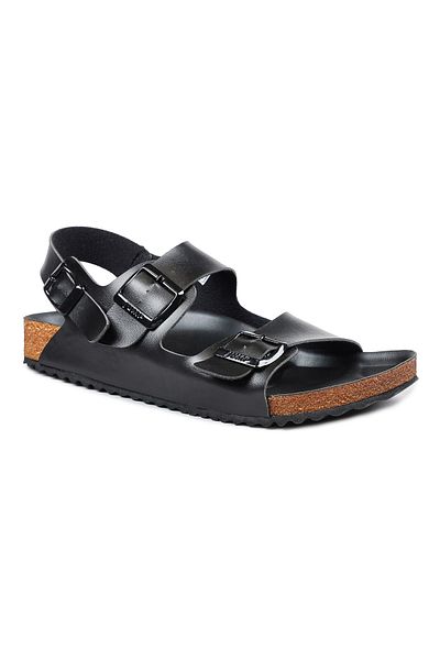 Jump 50015 Double Buckle Black Daily Men's Sandals