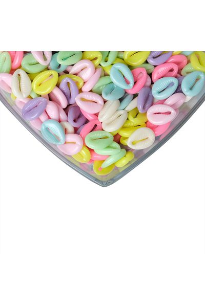 yiğit aksesuar Soft Colored Seashell Beads 200 Pieces
