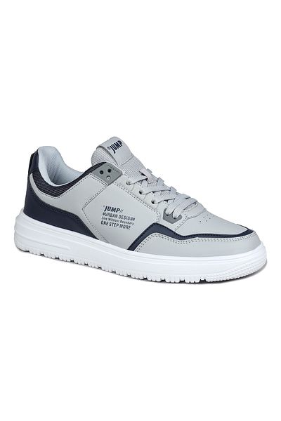 Jump 27952 Light Gray - Royal Blue Men's Sneaker Casual Sneakers