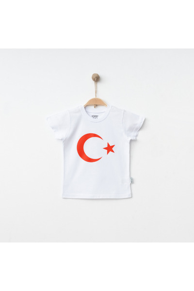 winimo Luna Steaua cu imprimeu Alb tricou